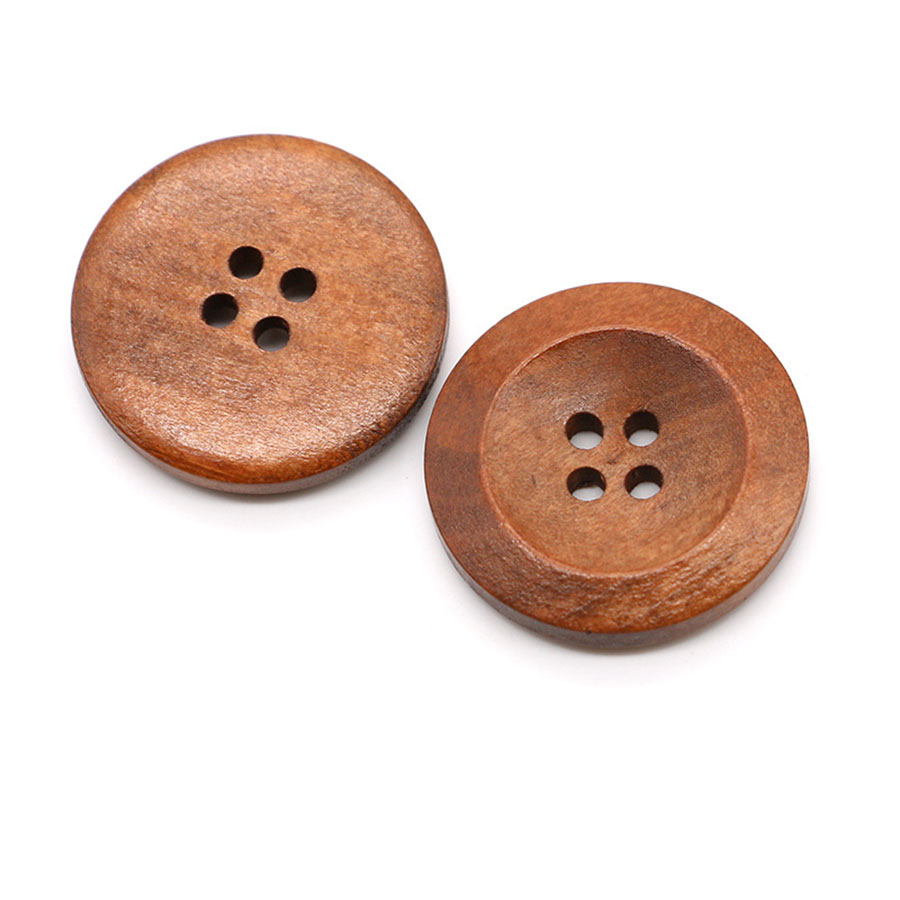 10pcs 18mm Round Wooden Button - đánh giá và giá Embellishments For Scrapbooking