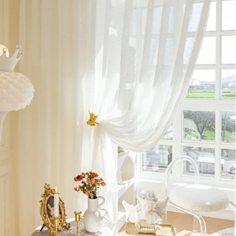 French Sheer Curtains for Livi - đánh giá và giá Sequin Fabric Panel