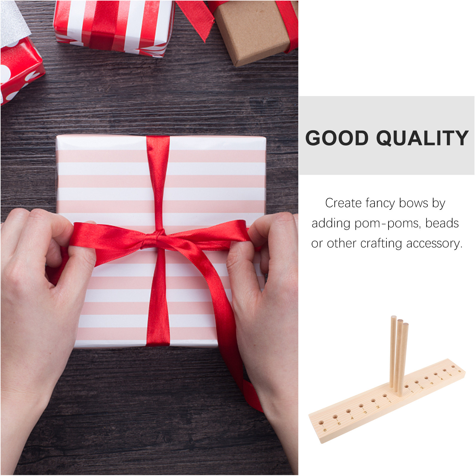 Creative Wooden Bow Maker Adju - đánh giá và giá Pom Pom Maker Tool