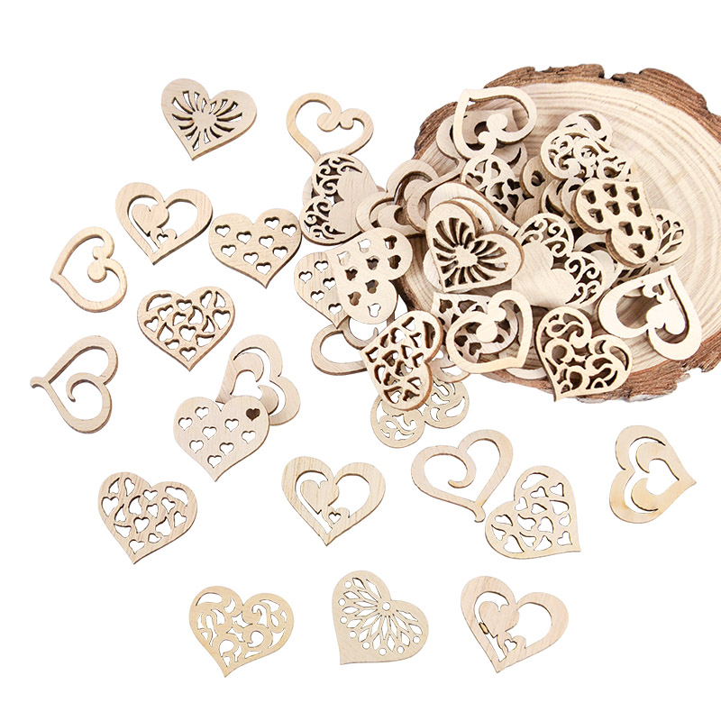50/100pcs Hollowed Heart Patte - đánh giá và giá Embellish Craft
