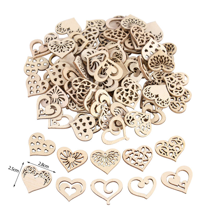 50/100pcs Hollowed Heart Patte - đánh giá và giá Embellish Craft