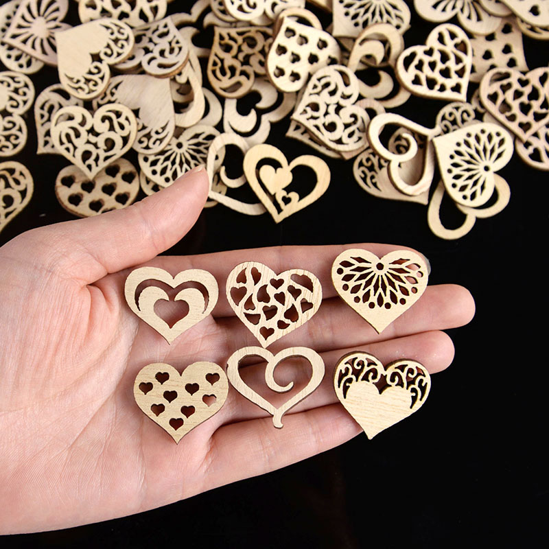 50/100pcs Hollowed Heart Patte - đánh giá và giá Embellish Craft