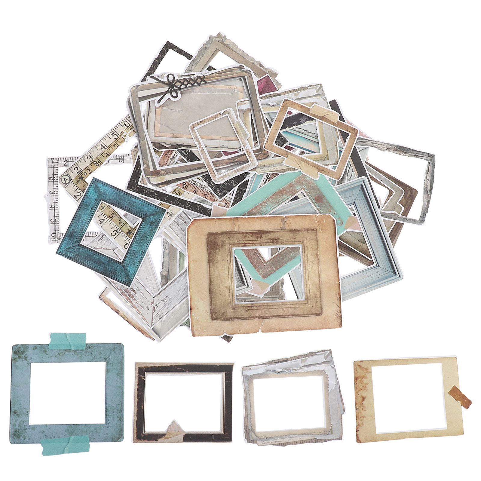 35Pcs Frame Stickers for Scrap - đánh giá và giá Embellishments For Scrapbooking