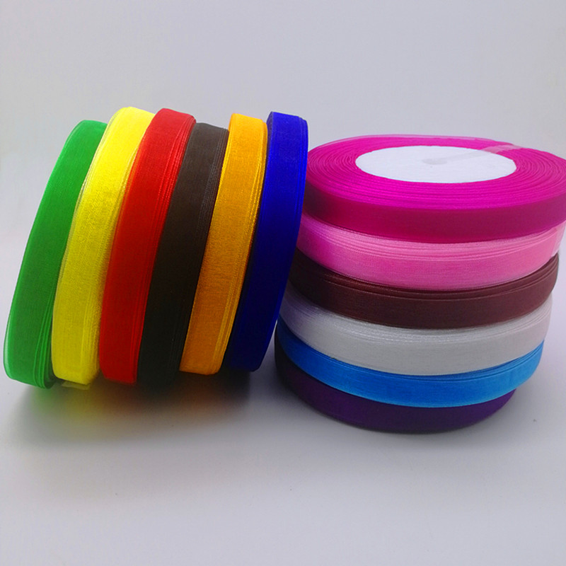 Hot 10Mm 50 Thước Cuộn Dây Sat - đánh giá và giá Organza Ribbon Spool