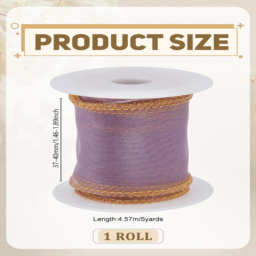 5 Yards Polyester Organza Ribb - đánh giá và giá Organza Ribbon Spool