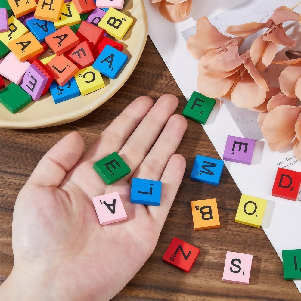 100PCS  Wooden Letter Cubes fo - đánh giá và giá Embellish Craft