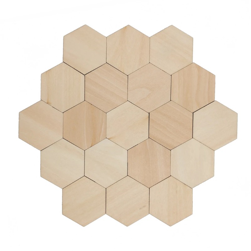 10-120mm Wooden Hexagon Blank  - đánh giá và giá Embellish Craft