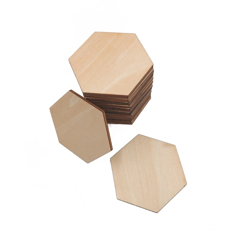 10-120mm Wooden Hexagon Blank  - đánh giá và giá Embellish Craft