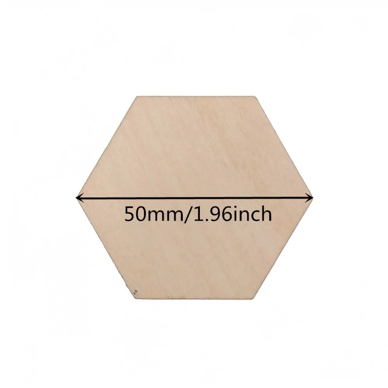 10-120mm Wooden Hexagon Blank  - đánh giá và giá Embellish Craft