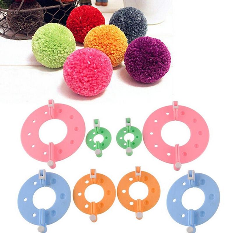 8Pcs 4 Sizes Plastic Pompom Ma - đánh giá và giá Pom Pom Maker Tool