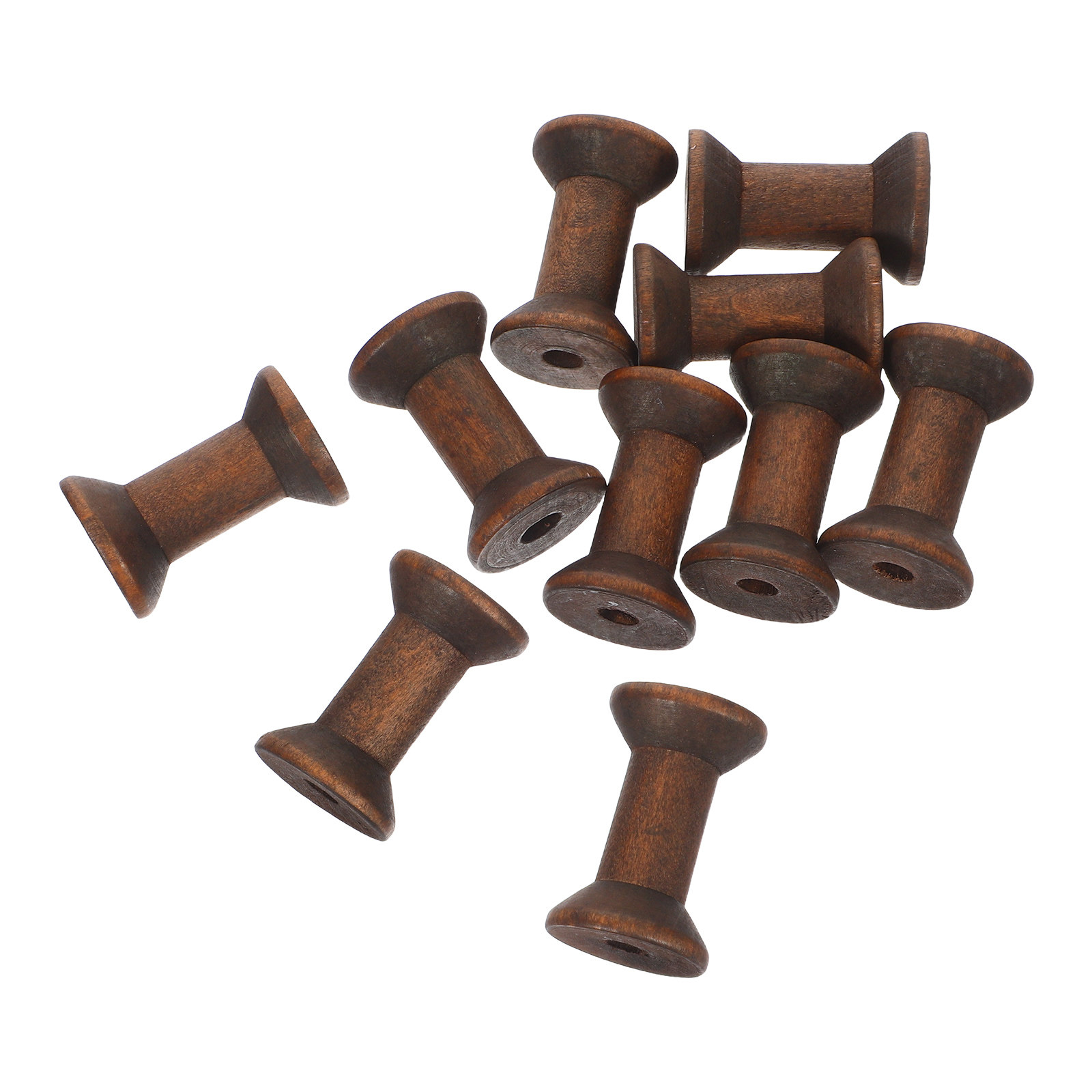 10Pcs Natural Wood Spools Vint - đánh giá và giá Organza Ribbon Spool